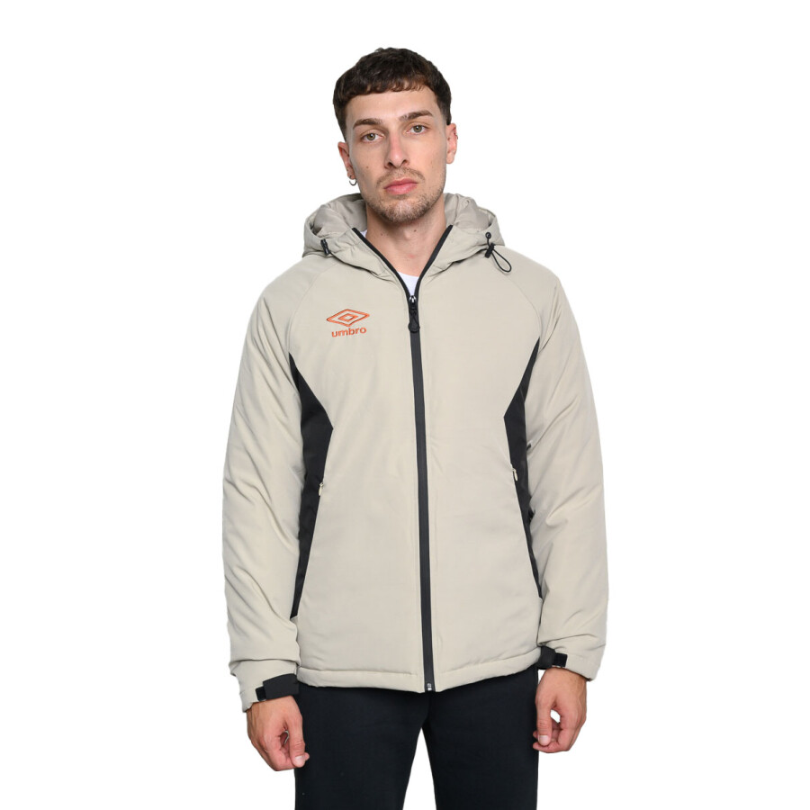 Campera de Hombre Umbro Beige - Negro