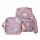 Set Mochila 3 Piezas Diseño Animalitos Escolar Resistente Lila