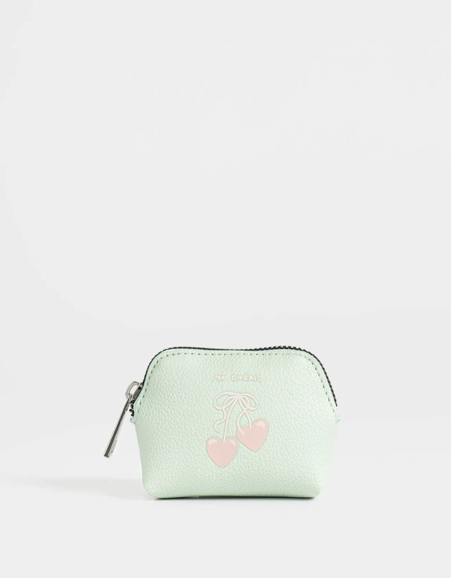 Monederos Monedero Estampado - Verde Claro