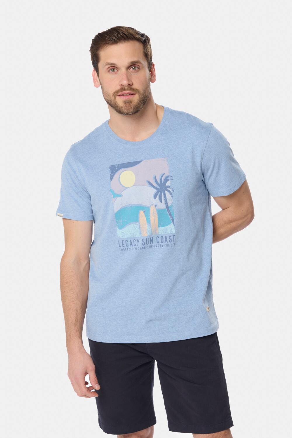 REMERA ESTAMPADA Azul