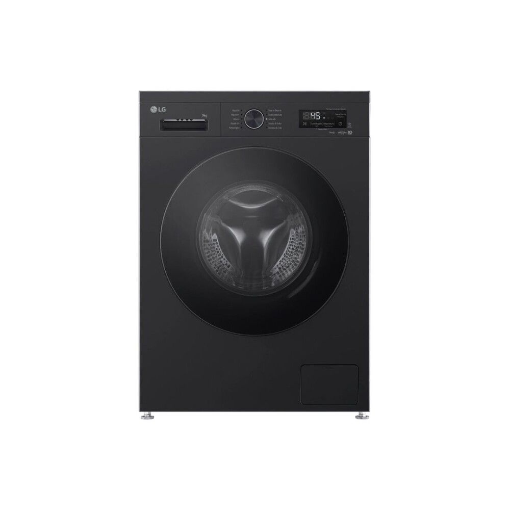 Lavarropas Inverter Carga Frontal 9Kg Negro - Modelo WM9OBVF6 - Lg Lavarropas Inverter Carga Frontal 9Kg Negro - Modelo WM9OBVF6 - Lg