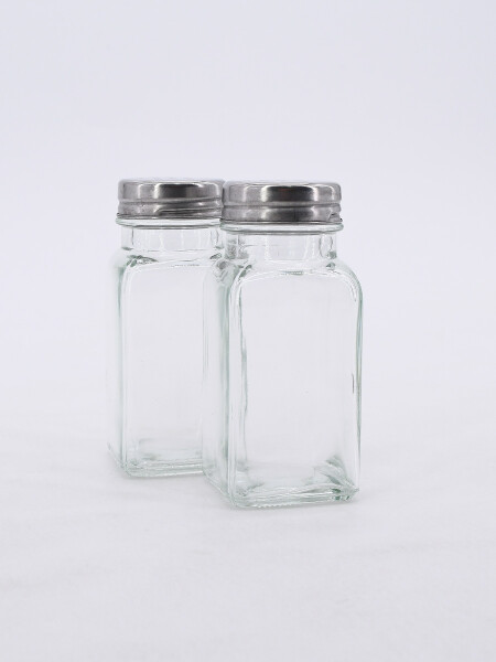 SALERO / PIMENTERO SET X 2 TRANSPARENTE