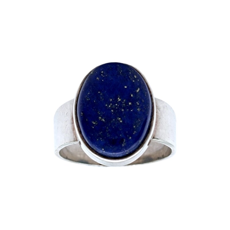 Anillo Oval-Plata 925-Piedra Lapislázuli-AN4481 conpiedra