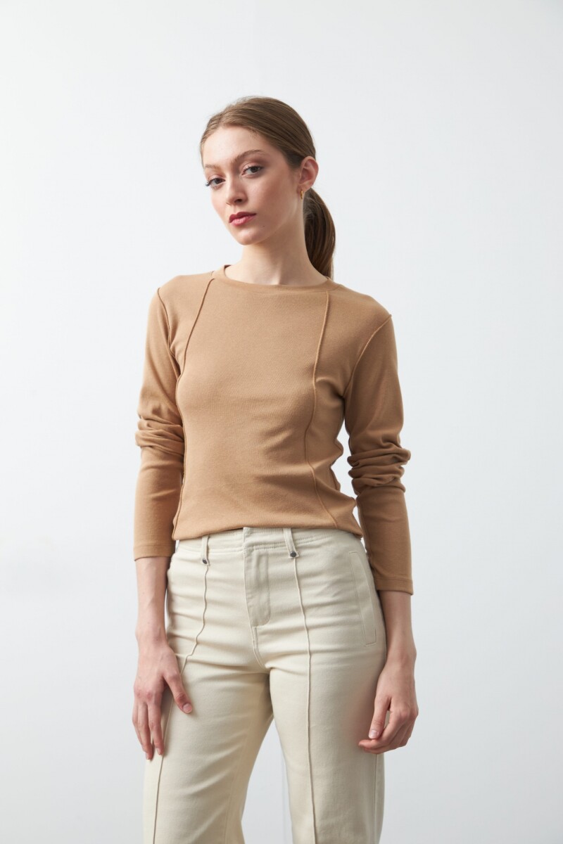 REMERA COLIMA Beige Oscuro