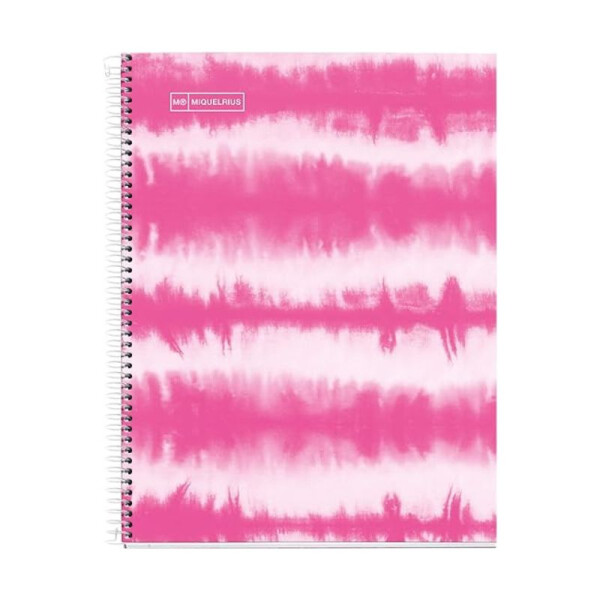 Cuaderno MiquelRius Rayado 120 hojas Tie dye rosa