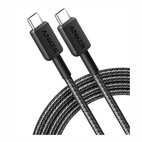 ANKER CABLE 322 USB-C TO USB-C 3FT BRAIDED Cable ANKER USB-C A USB-C Braided Longitud 91CM - Black