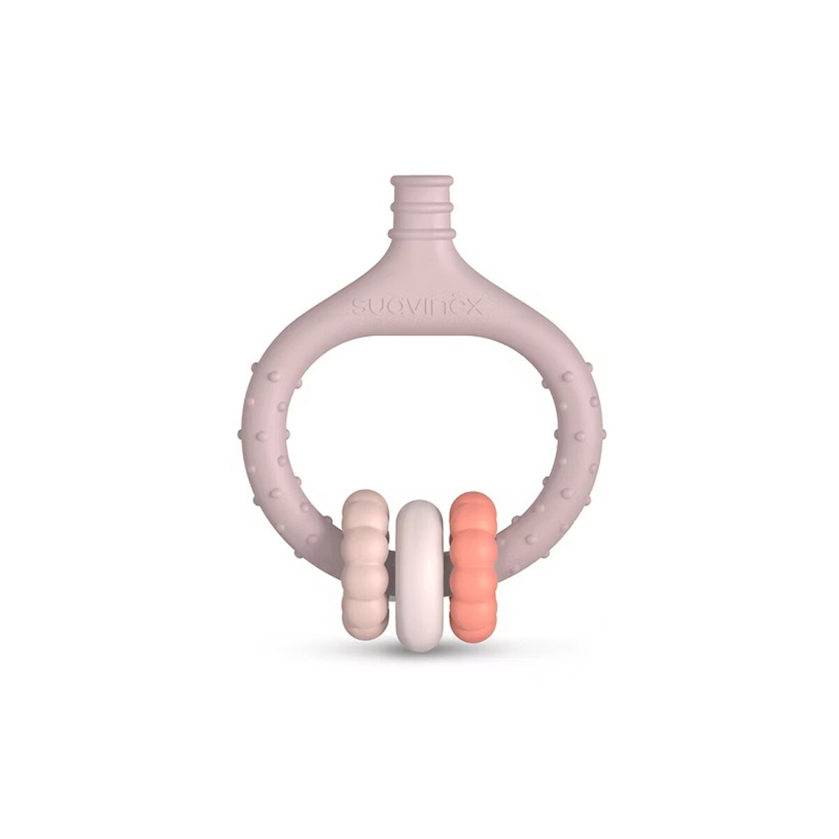 Pre-Cepillo Masajeador Encías Bebé +0m Silicona Ligero Suave - Rosa 