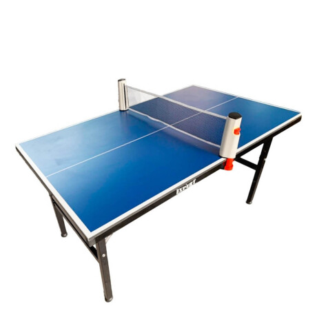 Mini Mesa De Ping Pong Reforzada + Red + Regalos Azul
