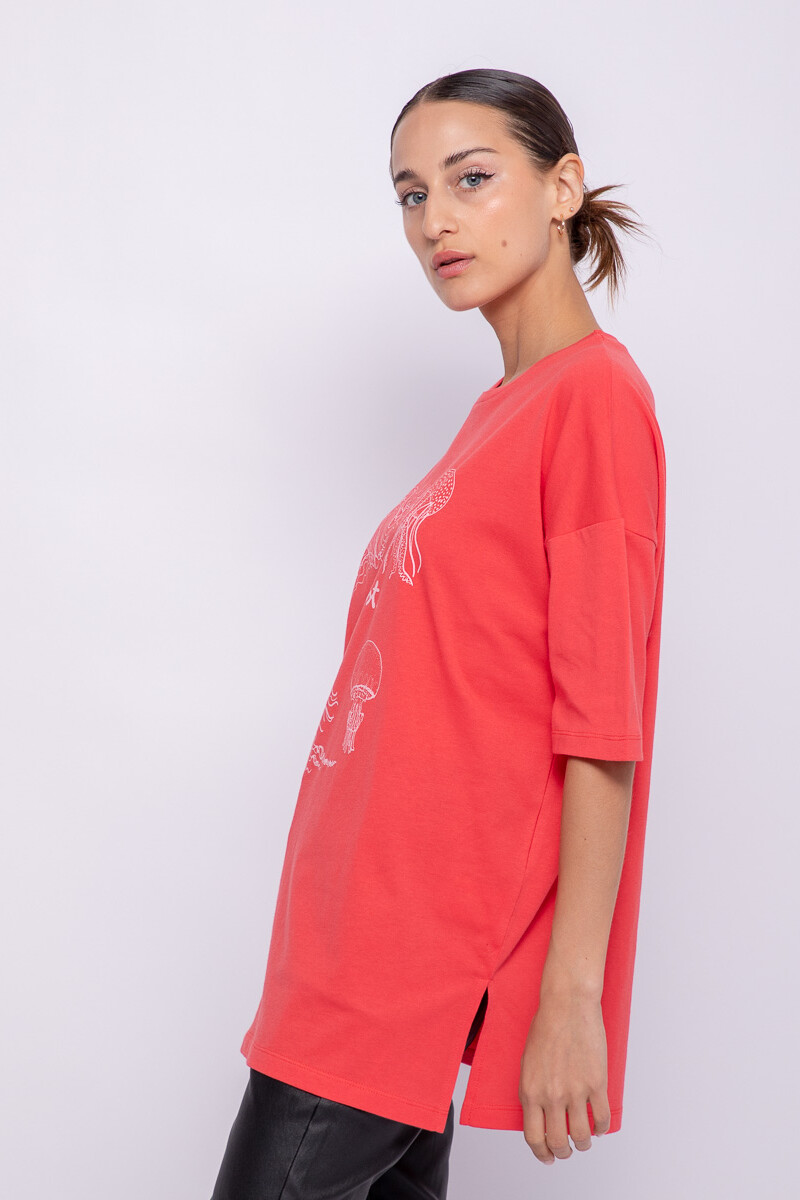 REMERA JELLYFEST Rojo