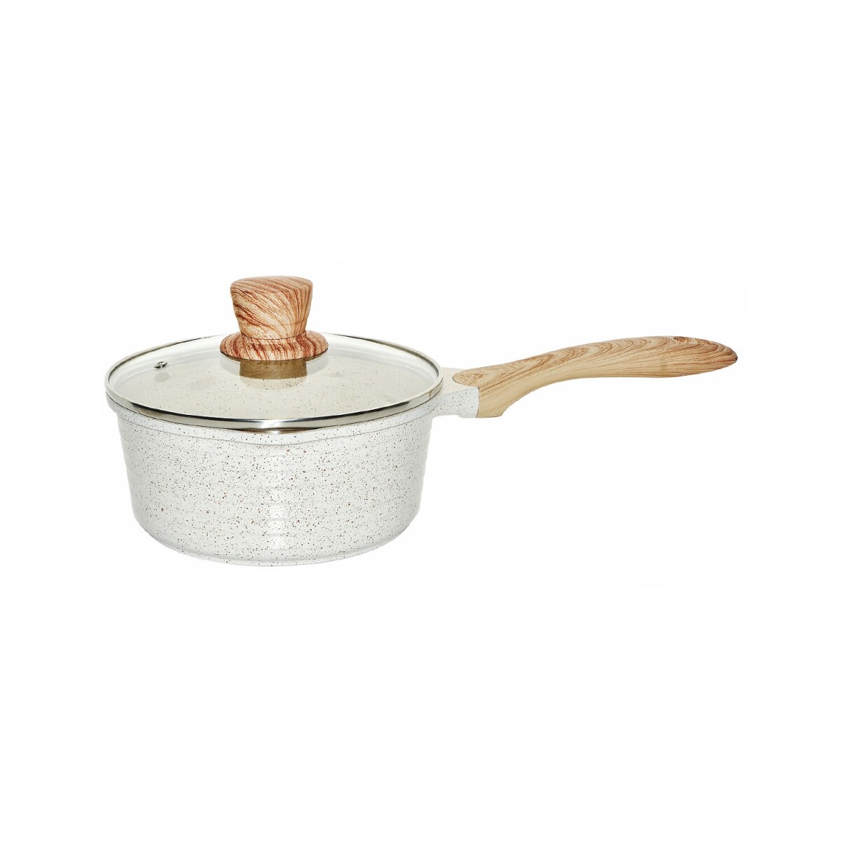 Cacerola Cuori Cuccina 20 Cm con Asa y Tapa de Vidrio 