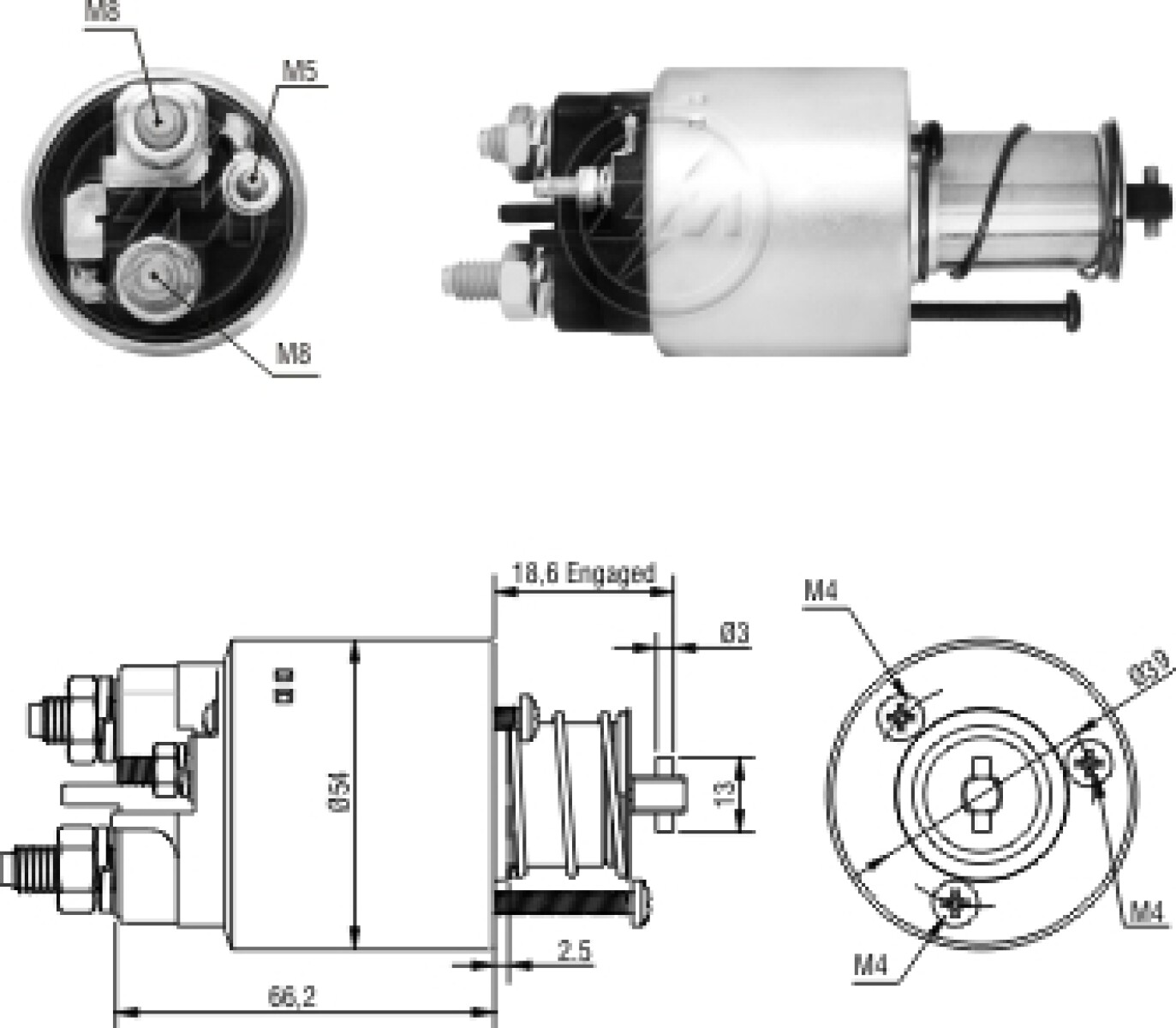 AUTOMATICO DE ARRANQUE - CITR.XANTIA PEUG.306 405 VALEO 12V ZM 