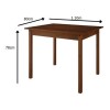 Juego De Comedor 4 Sillas De Madera - La Tentación Color Cera Juego De Comedor 4 Sillas De Madera - La Tentación Color Cera