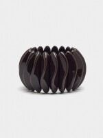Pulsera Elástica Con Ondas burdeos