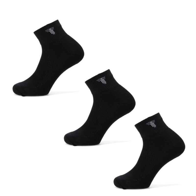 Medias Unisex Tiffosi Tripack Medio Negro