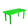 Mesa de plástico niños rectangular 120x60cm Verde