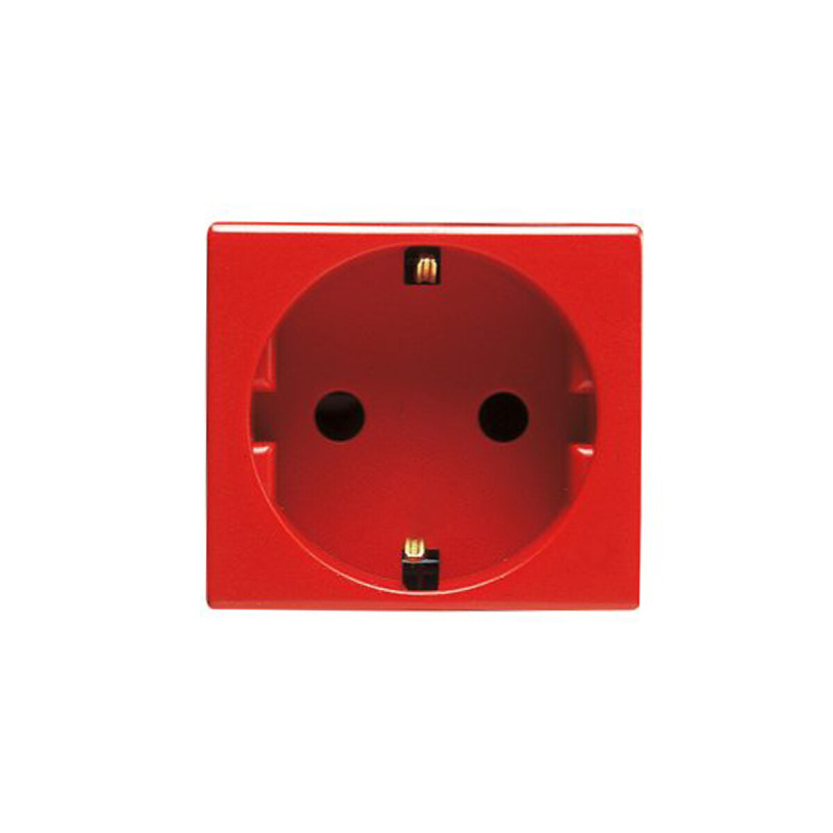 Módulo tomacorriente schuko rojo - GC0206 