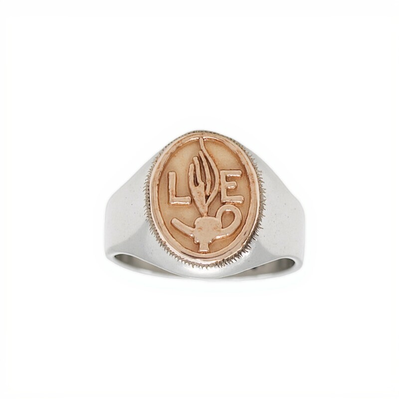 Anillo Profesión Nurse-Plata y Oro-Sin Piedra-AP5008 sinpiedra