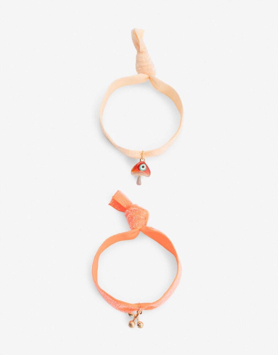 Set De Pulseras Elasticas - Dorado 