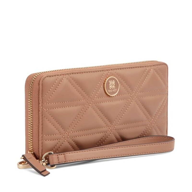 Small Leather Goods Harland Slg Zip Arnd Wrslt Wlt Clay