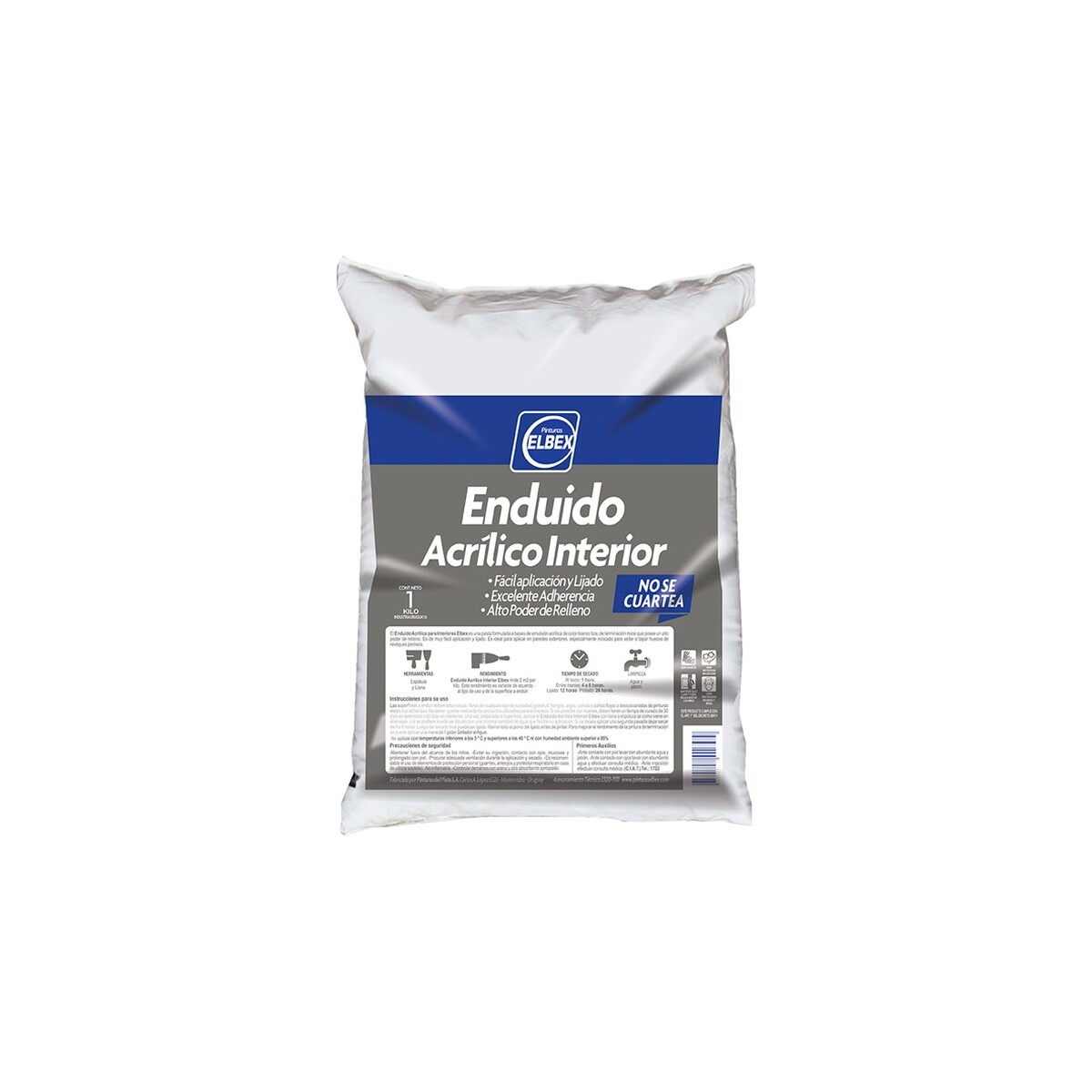 Enduido acrílico Interior - 20 kg ELBEX 