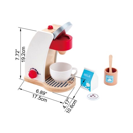 Cafetera de juguete piezas en madera Hape Cafetera de juguete piezas en madera Hape
