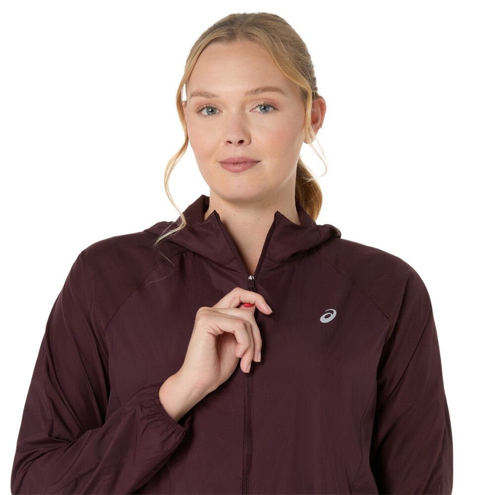 Casacas Running Road Packable Jacket Mujer Dark Currant