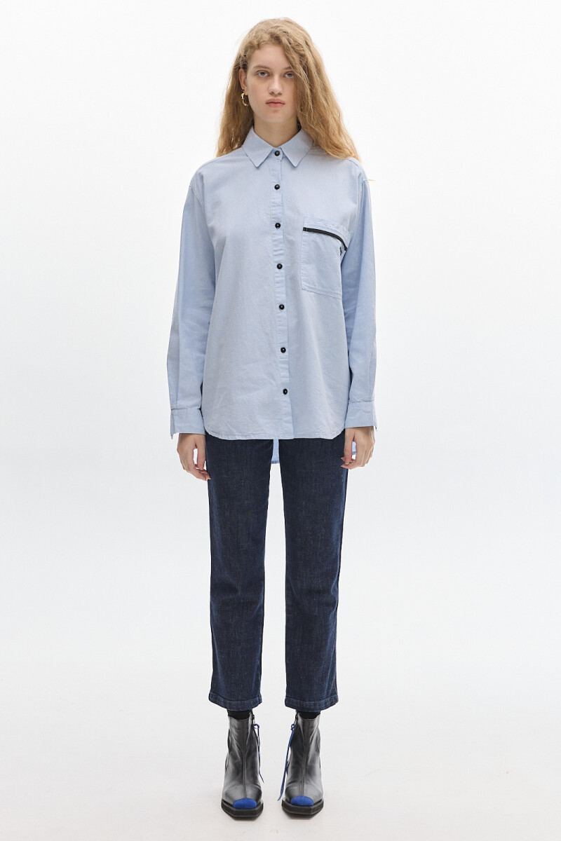 Camisa Noble Oxford Celeste