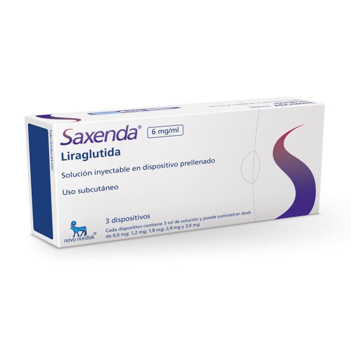 SAXENDA 6 MG CJ X 3 JERINGA PRELL. única