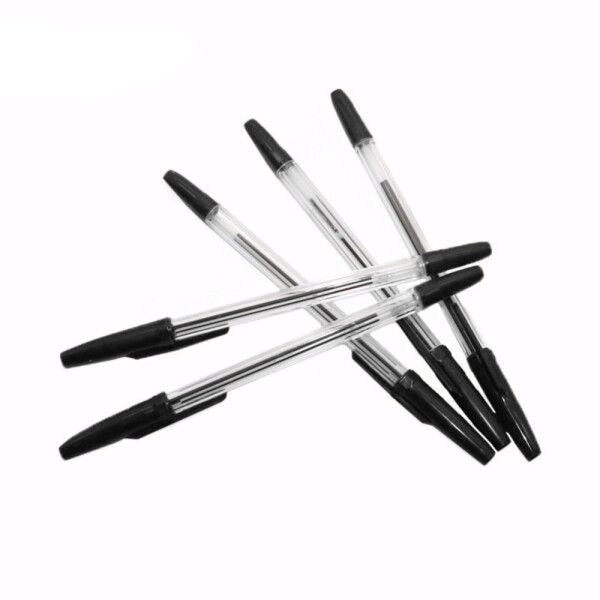 Pack x50 De Lapiceras Con Punta Metalica Negro