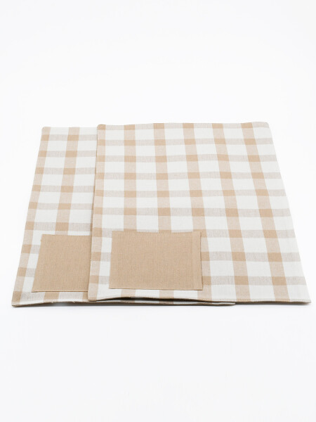 INDIVIDUAL DUBAI SET X 2 BEIGE (V)