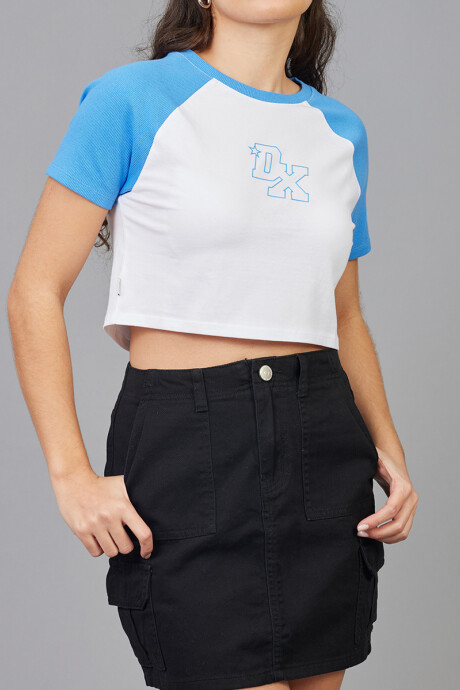 T-SHIRT FAY DIXIE Ceruleo