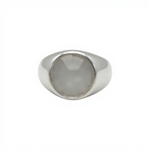 Anillo Mesa Circular-Plata 925-Piedra Nacar-AN4990 conpiedra