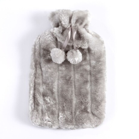Bolsa De Agua Caliente Peluche Gris