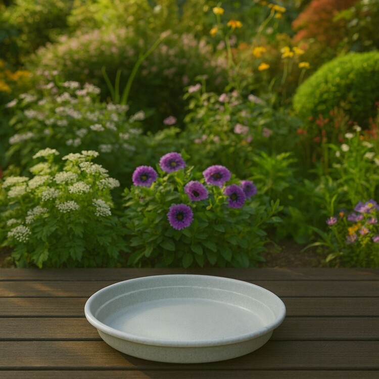 PLATO MACETA REDONDO GRIS 20CM PLATO MACETA REDONDO GRIS 20CM