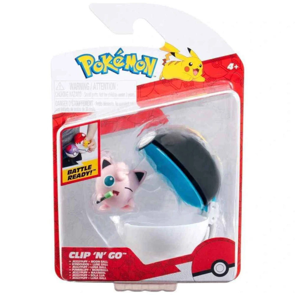 JAZWARES POKEMON JIGGLYPUFF + M BALL