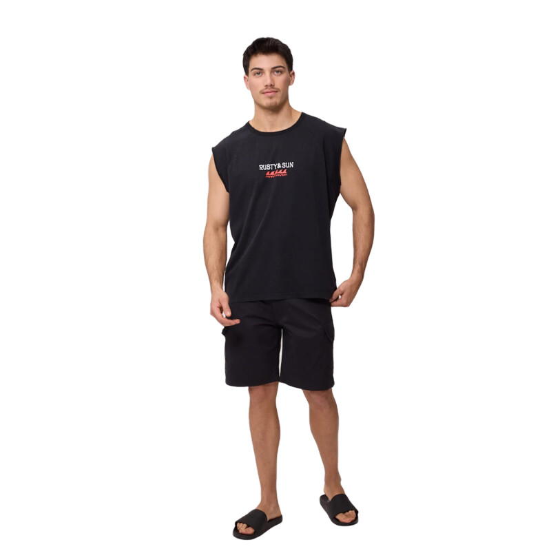 Musculosa Rusty Marea - Negro Musculosa Rusty Marea - Negro