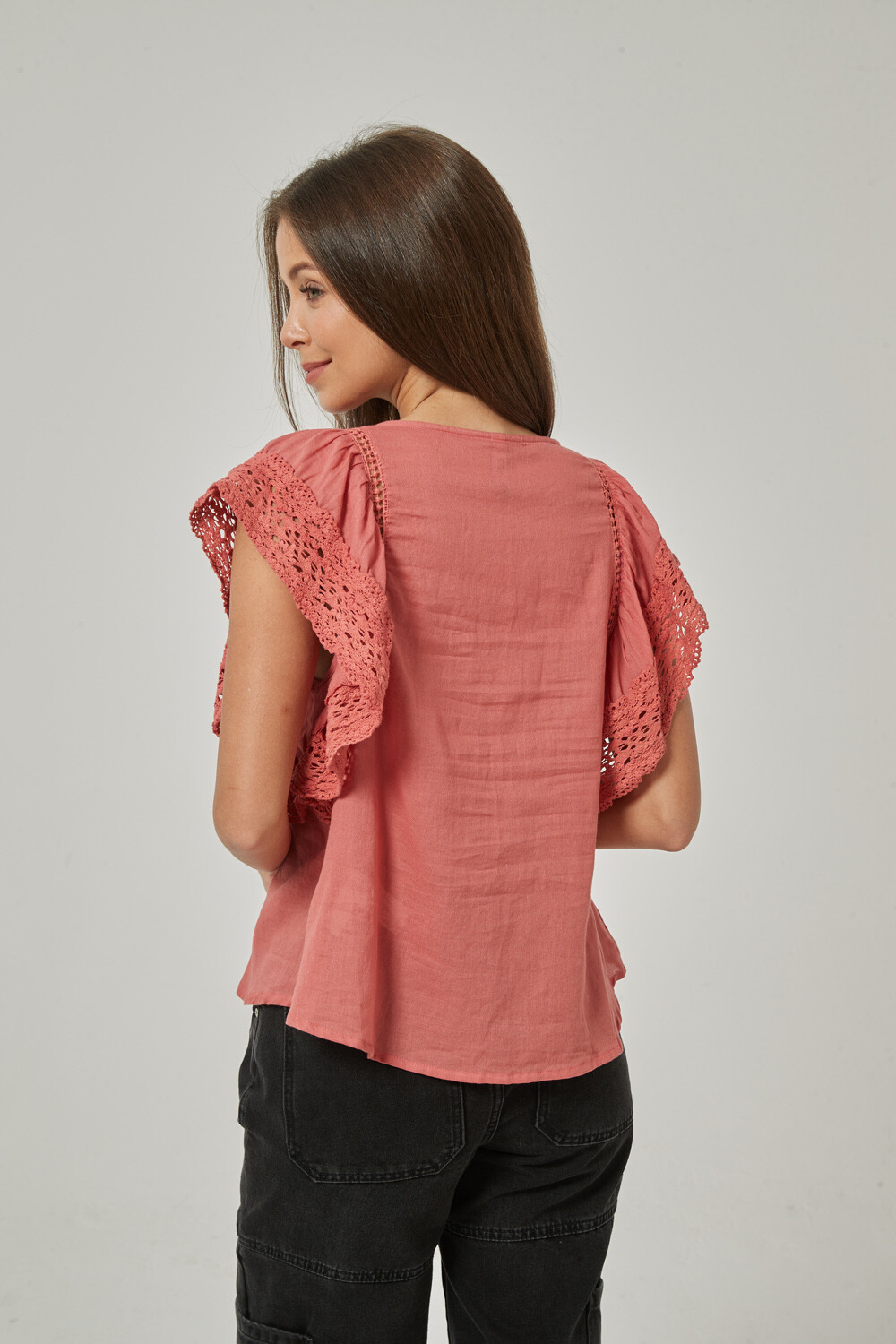 Blusa Edinton Rosa Oscuro