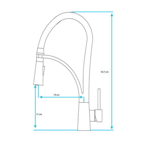 GRIFERIA DE MESADA COCINA MONOCOMANDO SATIN AQUALIA 000