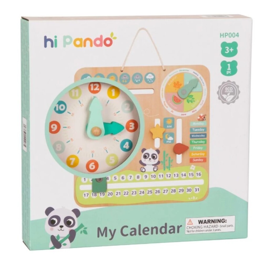 Calendiario madera montessori HIPANDO Calendiario madera montessori HIPANDO