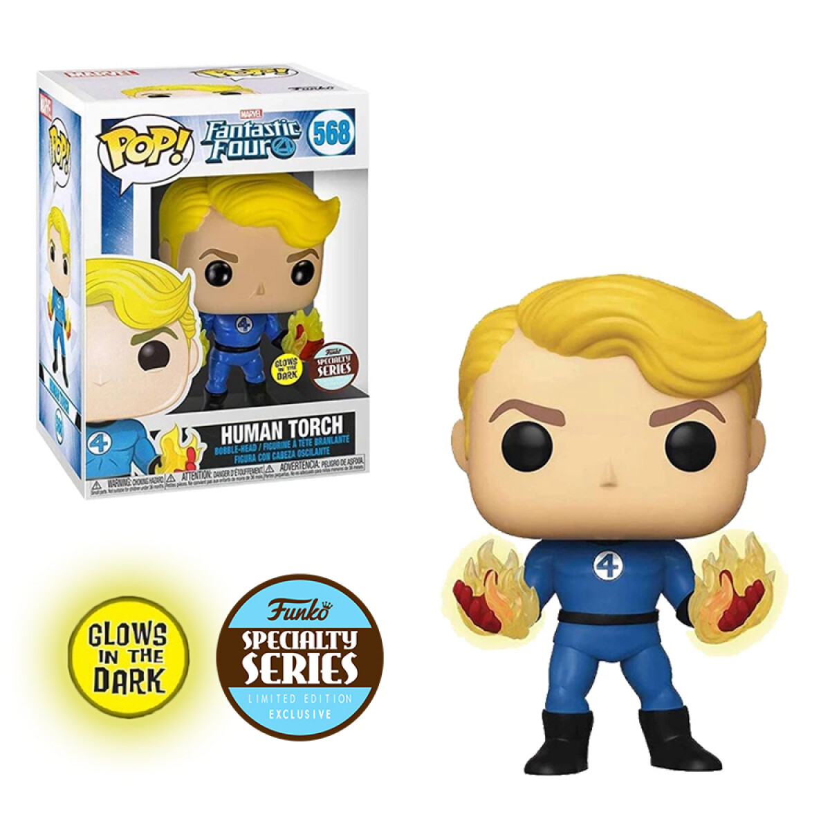 Human Torch Fantastic Four (Specialty Series Glows in the Dark) - 568 