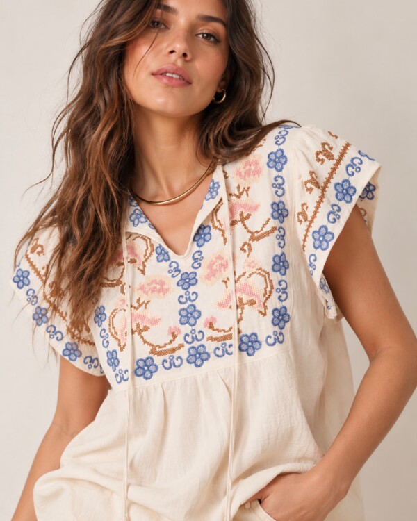 Blusa Cala beige