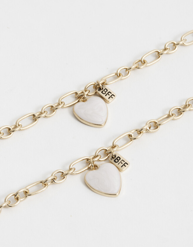 Pulseras Flexibles Sets Con corazón Pulseras Flexibles Sets Con Corazón - Dorado