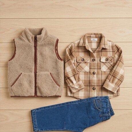 Chaleco Piel Forrado Beige Chaleco Piel Forrado Beige
