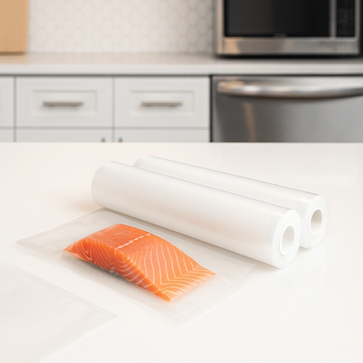 Bolsas en rollo para envasar al vacío 