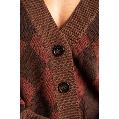 Cardigan Rombos Chocolate