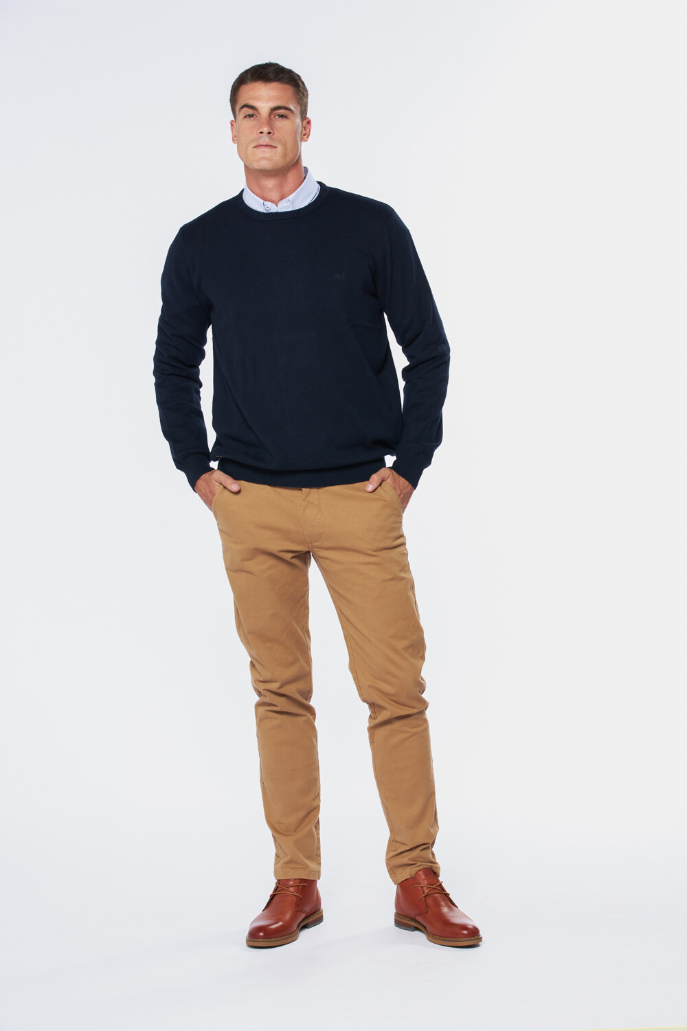 PANTALÓN SKINNY CON SPANDEX Camel