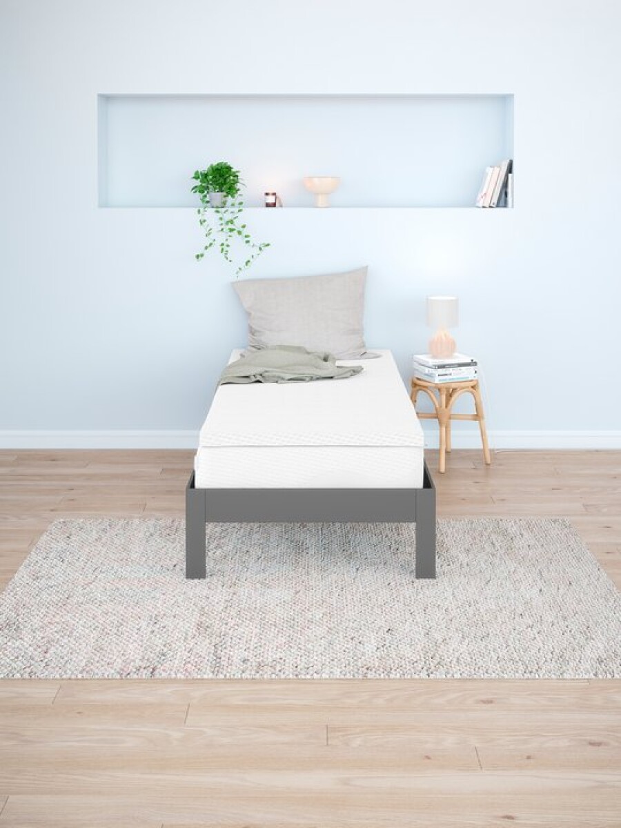 Colchón top 90x200 FRYA WELLPUR gris 
