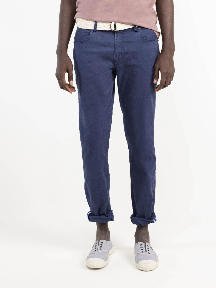 Pantalón 5 Bolsillos - Marino 