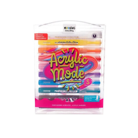 Marcador Mooving Acrilico x 10 Marcador Mooving Acrilico x 10