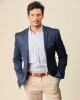 Saco Sport Knitted Classic Fit Azul